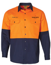 Load image into Gallery viewer, Cotton Drill Safety Shirt - Long Sleeve
