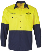 Load image into Gallery viewer, Cotton Drill Safety Shirt - Long Sleeve
